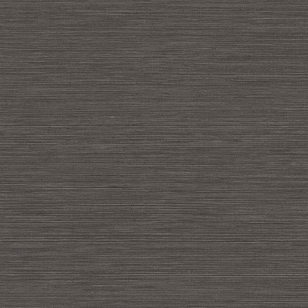 Malibu Coastal Hemp Wallpaper - Contemporary Faux Grasscloth - Black Pepper | Malibu Wallpaper