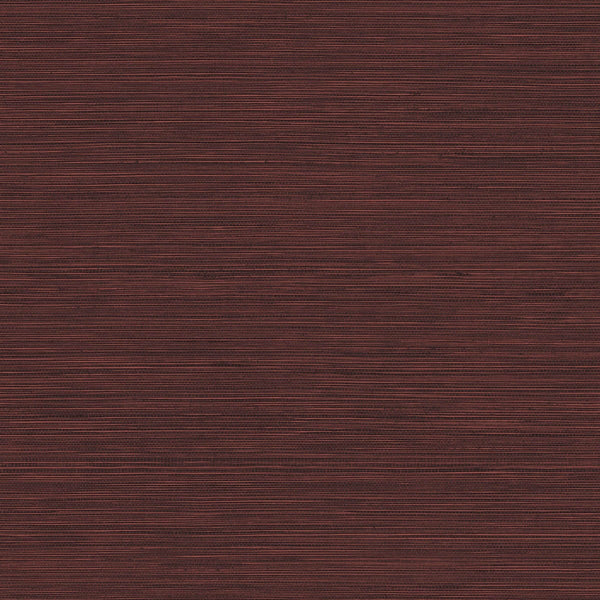 Malibu Coastal Hemp Wallpaper - Contemporary Faux Grasscloth - Cabernet | Malibu Wallpaper