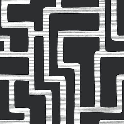 Wildwood Charcoal Wallcovering | Jeffrey Stevens