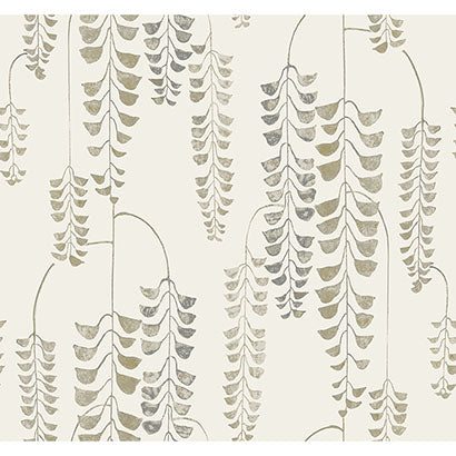 Deco Wisteria Wallpaper | Jeffrey Stevens