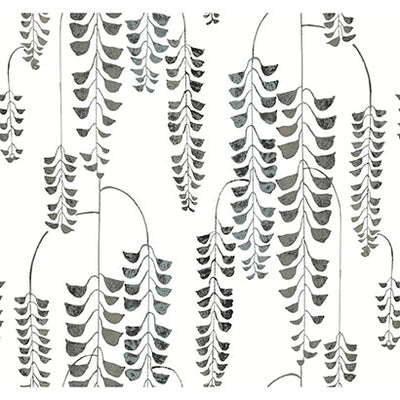 Naples Charcoal Wallcovering | Jeffrey Stevens