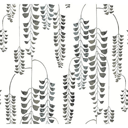 Naples Charcoal Wallcovering | Jeffrey Stevens