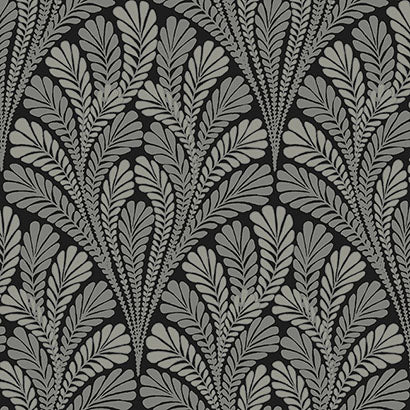 Yeu Charcoal Wallcovering | Jeffrey Stevens