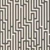 Fretwork - Charcoal Black By G P & J Baker | Signature |Modern Geometric Wallcovering Print