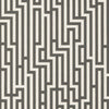 Fretwork - Charcoal Black By G P & J Baker | Signature |Modern Geometric Wallcovering Print