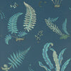 Ferns - Indigo/Teal Blue By G P & J Baker | Signature |Botanical & Floral  Wallcovering Print