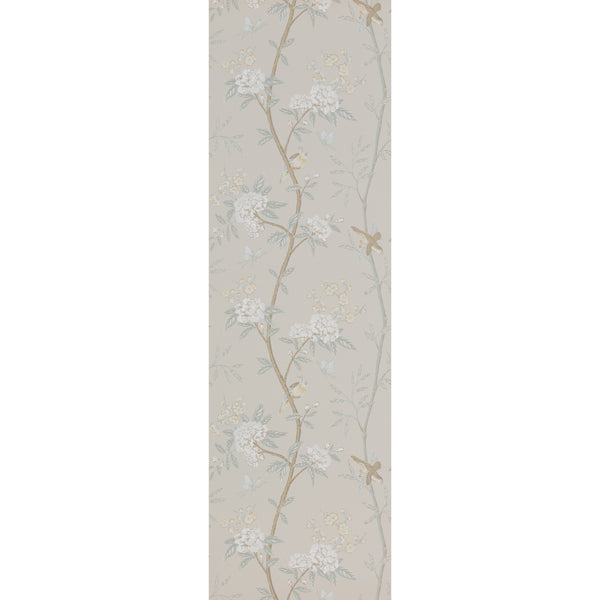Peony & Blossom - Soft Aqua Light Green By G P & J Baker | Langdale |Animal/Insects Botanical & Floral Wallcovering Print