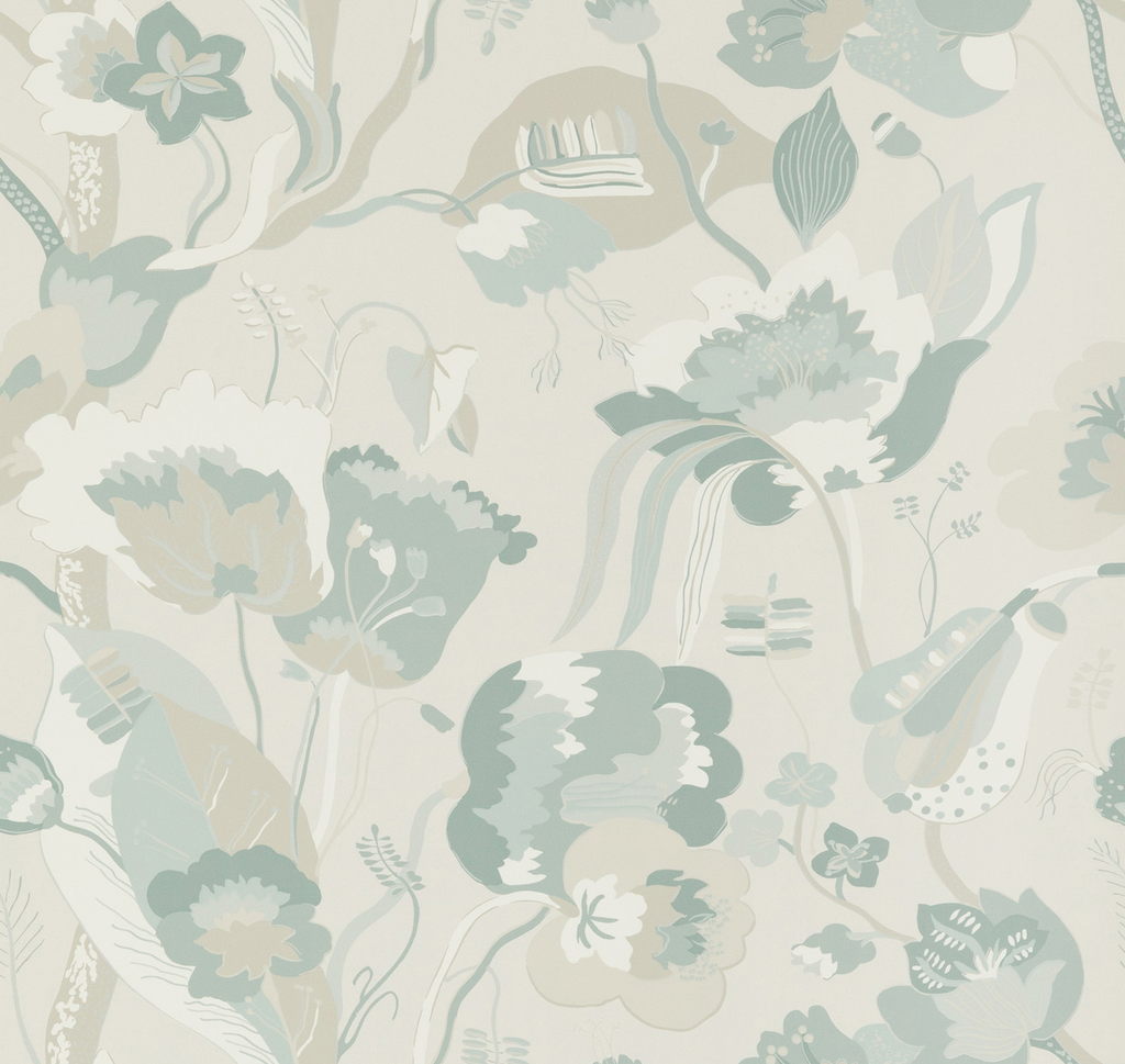 California - Soft Blue By G P & J Baker | Signature |Botanical & Floral Wallcovering Print