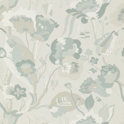 California - Soft Blue By G P & J Baker | Signature |Botanical & Floral Wallcovering Print