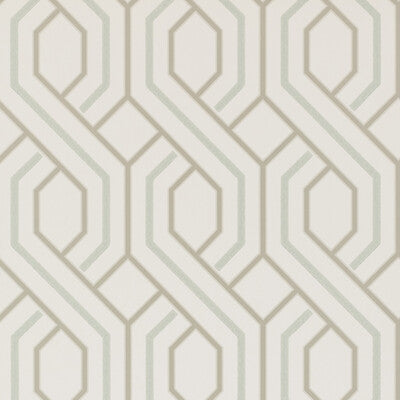 Parterre - Soft Blue By G P & J Baker | Signature |Modern Geometric Wallcovering Print