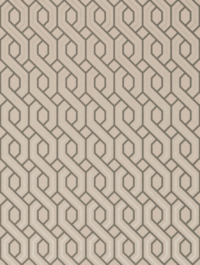 Boxwood Trellis - Blush Pink By G P & J Baker | Signature |Modern Geometric Wallcovering Print