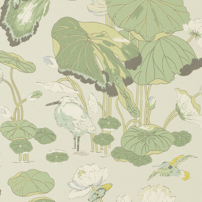 Nympheus - Botanical  By G P & J Baker | Signature |Animal/Insects Botanical & Floral Wallcovering Print