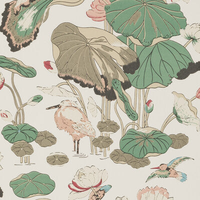Nympheus - Soft Blush Pink By G P & J Baker | Signature |Animal/Insects Botanical & Floral Wallcovering Print