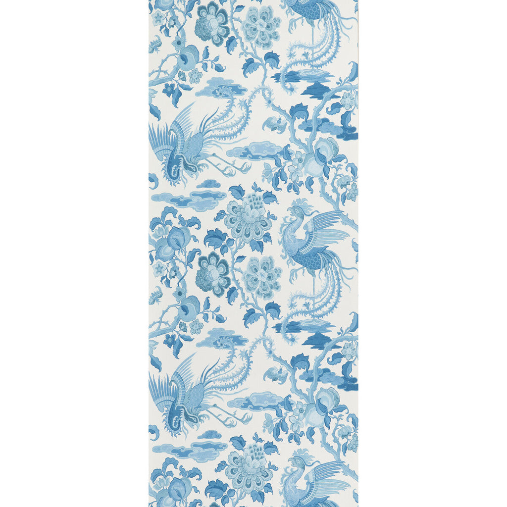 Chifu - Blue  By G P & J Baker | Signature Ii Wallpapers |Animal/Insects  Wallcovering