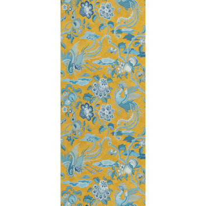 Chifu - Ochre/Blue By G P & J Baker | Signature Ii Wallcoverings |Animal/Insects  Wallcovering