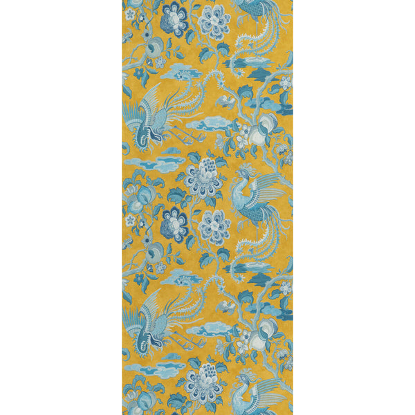 Chifu - Ochre/Blue By G P & J Baker | Signature Ii Wallcoverings |Animal/Insects  Wallcovering