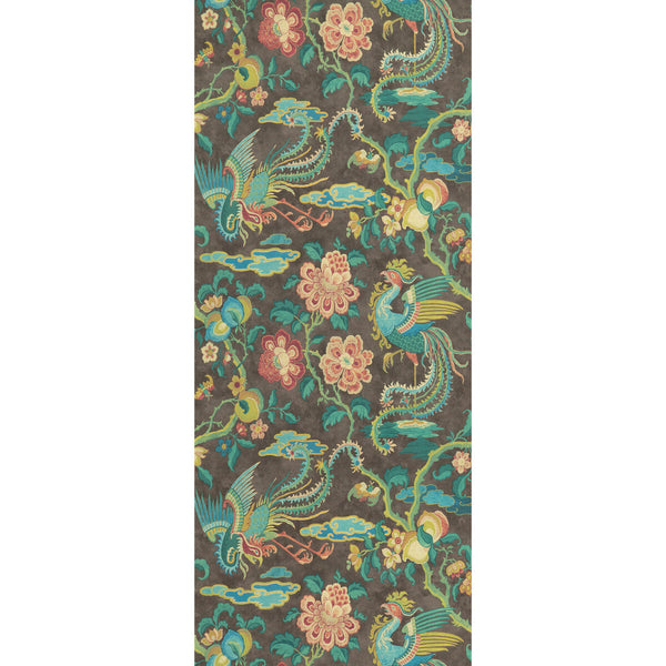 Chifu - Charcoal/Multi By G P & J Baker | Signature Ii Wallcoverings |Animal/Insects  Wallcovering