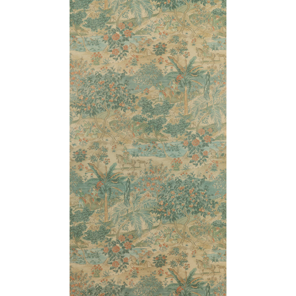 Ramayana - Sage/Multi  By G P & J Baker | Signature Ii Wallpapers |Toile  Wallcovering Print