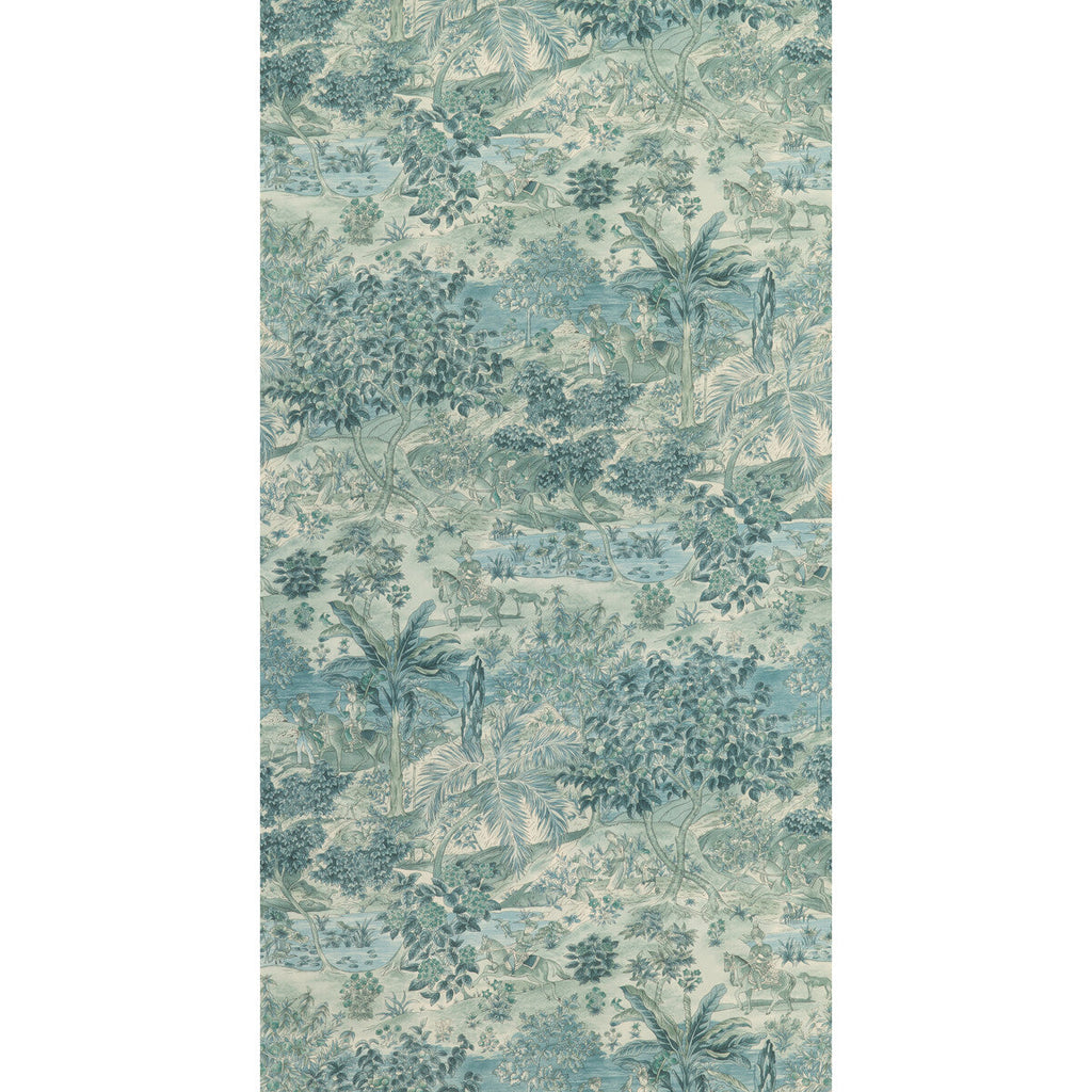 Ramayana - Blue  By G P & J Baker | Signature Ii Wallpapers |Toile  Wallcovering Print