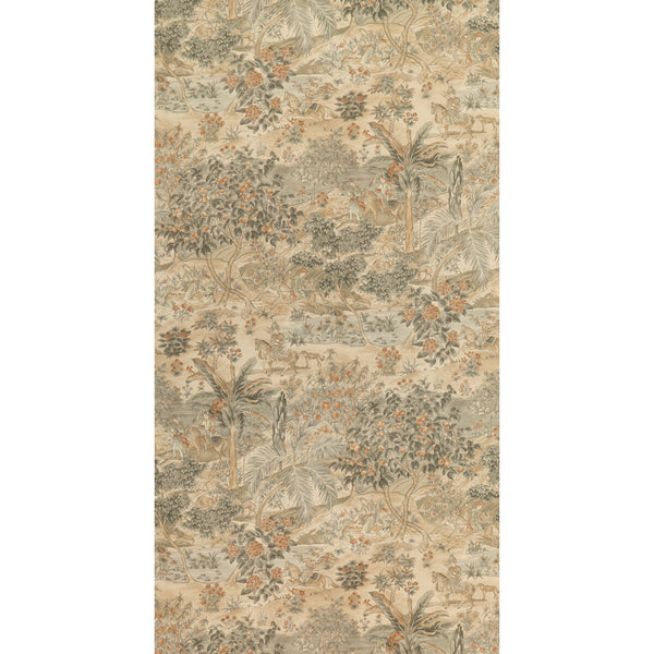 Ramayana - Woodsmoke By G P & J Baker | Signature Ii Wallcoverings |Toile  Wallcovering Print