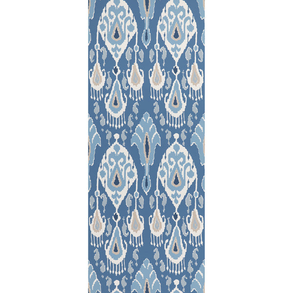 Ikat Bokhara - Indigo  By G P & J Baker | Signature Ii Wallpapers |Ikat/Southwest/Kilims  Wallcovering Print