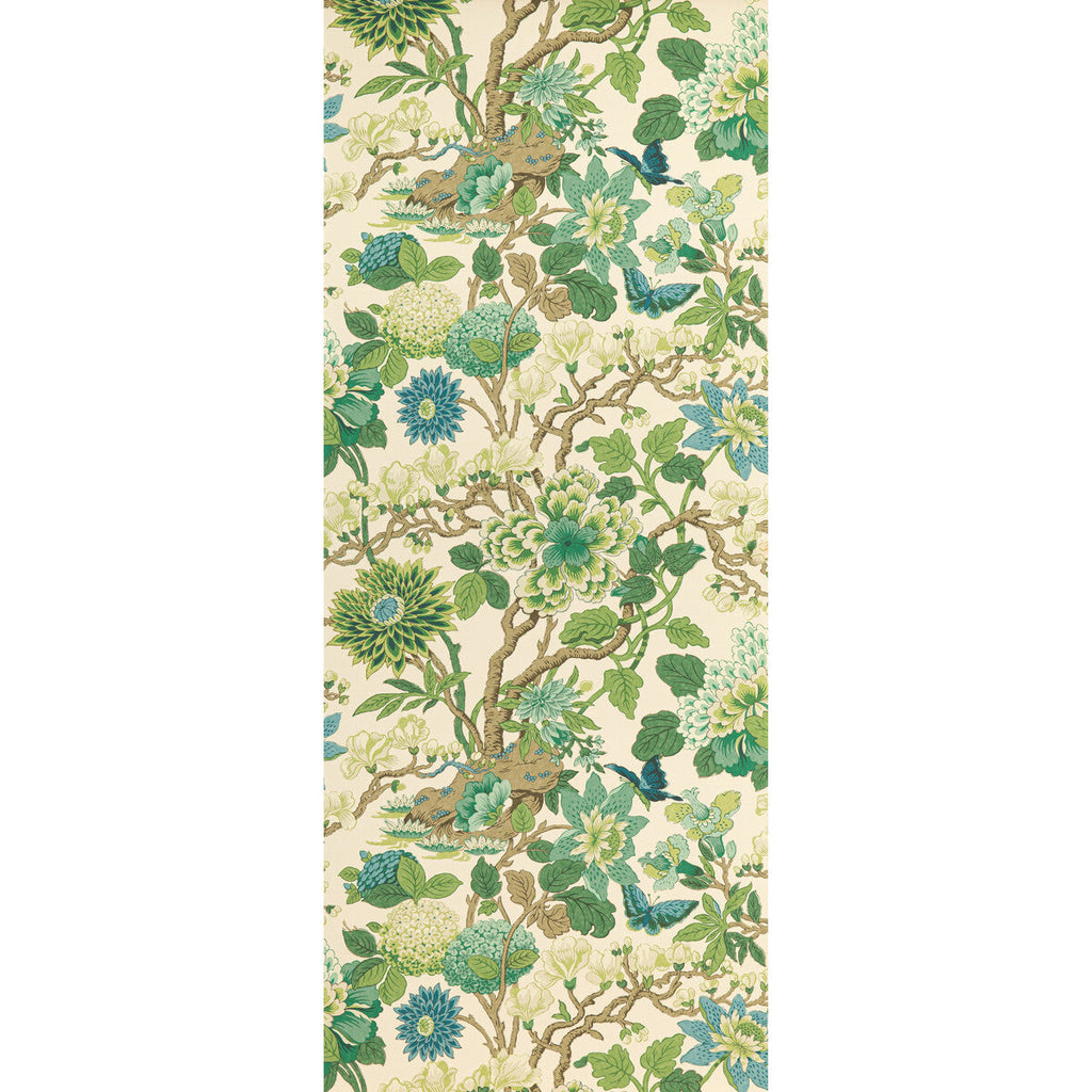 Magnolia - Emerald/Teal  By G P & J Baker | Signature Ii Wallpapers |Botanical & Floral  Wallcovering