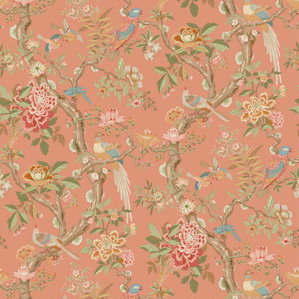Eltham - Red By G P & J Baker | Ashmore Wallcovering |Animal/Insects Wallcovering
