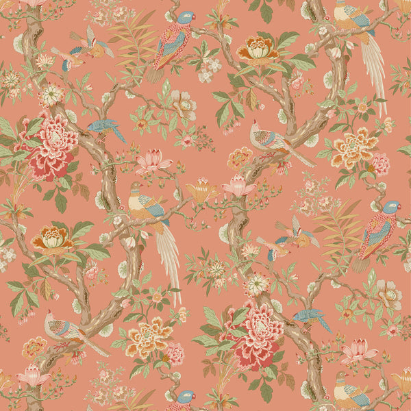 Eltham - Red Red By G P & J Baker | Ashmore Wallpaper |Animal/Insects  Wallcovering