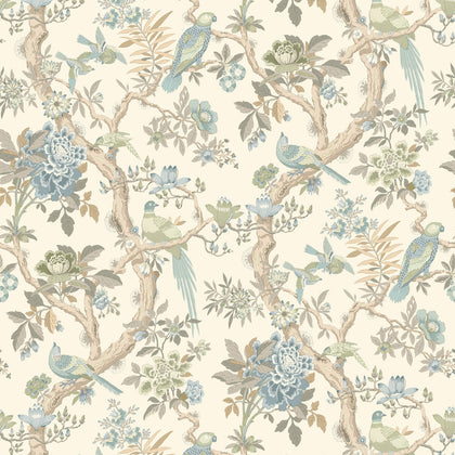 Eltham - Aqua Blue By G P & J Baker | Ashmore Wallcovering |Animal/Insects  Wallcovering