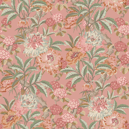 Summer Peony - Red By G P & J Baker | Ashmore Wallcovering |Botanical & Floral Wallcovering