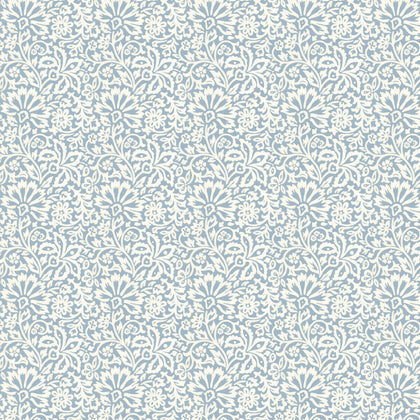 Flora - Blue By G P & J Baker | Ashmore Wallcovering |Botanical & Floral Wallcovering