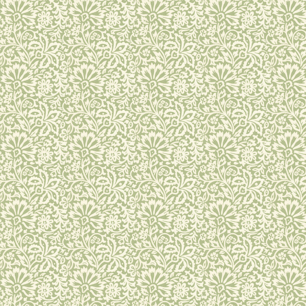 Flora - Green Green By G P & J Baker | Ashmore Wallpaper |Botanical & Floral  Wallcovering