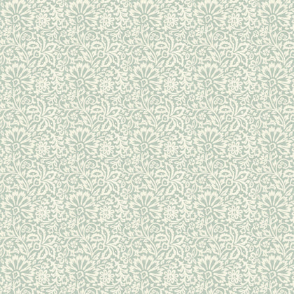 Flora - Aqua Blue By G P & J Baker | Ashmore Wallcovering |Botanical & Floral  Wallcovering
