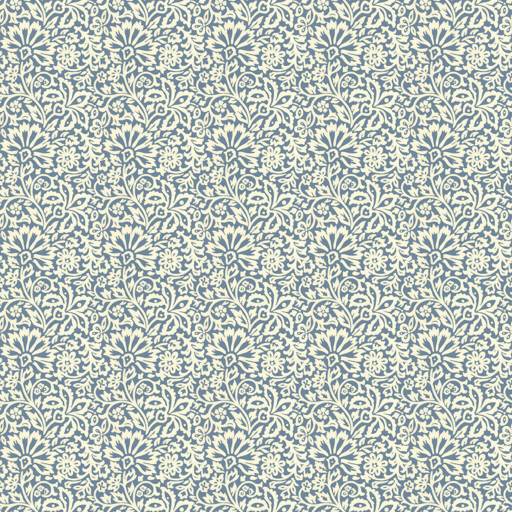 Flora - Indigo Blue By G P & J Baker | Ashmore Wallpaper |Botanical & Floral  Wallcovering