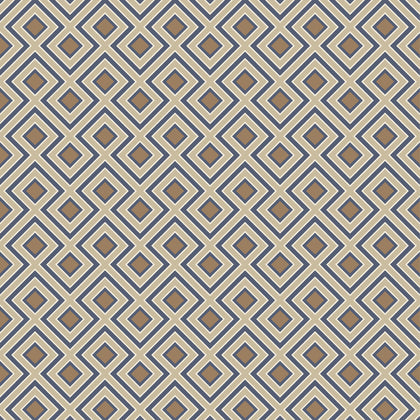 La Fiorentina Small - Indigo Blue By G P & J Baker | Ashmore Wallcovering |Geometric  Wallcovering