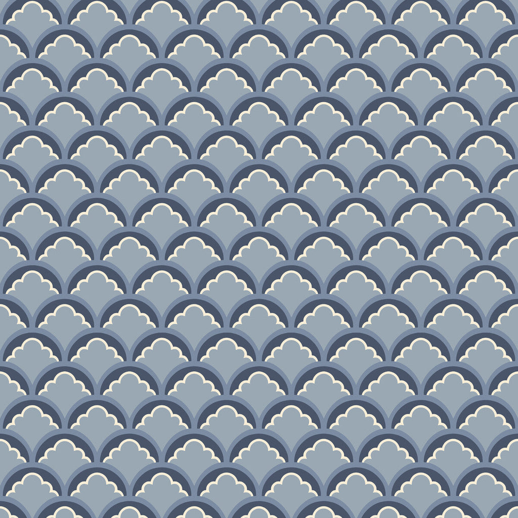 Mount Temple Small - Blue Blue By G P & J Baker | Ashmore Wallpaper |  Wallcovering