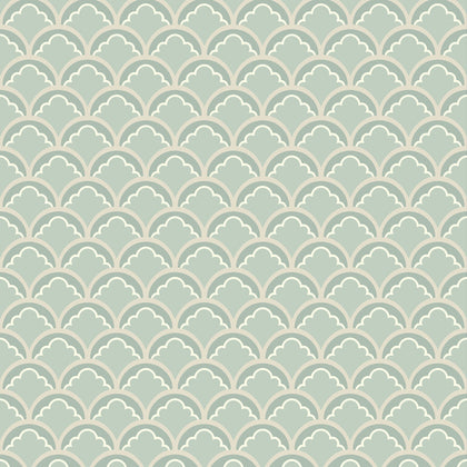 Mount Temple Small - Aqua Green By G P & J Baker | Ashmore Wallcovering |  Wallcovering