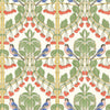Birds & Cherries - Multi Multi By G P & J Baker | Original Brantwood Wallpaper |Animal/Insects  Wallcovering