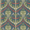 Birds & Cherries - Indigo Blue By G P & J Baker | Original Brantwood Wallpaper |Animal/Insects  Wallcovering