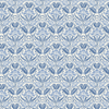 Iris Meadow - Blue By G P & J Baker | Original Brantwood Wallcovering |Botanical & Floral Wallcovering