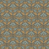 Iris Meadow - Aqua/Ochre Blue By G P & J Baker | Original Brantwood Wallcovering |Botanical & Floral  Wallcovering