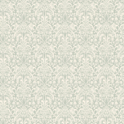 Fritillerie - Aqua Blue By G P & J Baker | Original Brantwood Wallpaper |Botanical & Floral  Wallcovering
