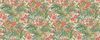 Trumpet Flowers - Red/Green By G P & J Baker | Original Brantwood Wallcovering |Botanical & Floral  Wallcovering