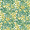 Trumpet Flowers - Emerald Green By G P & J Baker | Original Brantwood Wallpaper |Botanical & Floral  Wallcovering