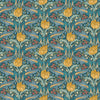Tulip & Jasmine - Teal Teal By G P & J Baker | Original Brantwood Wallpaper |Botanical & Floral  Wallcovering