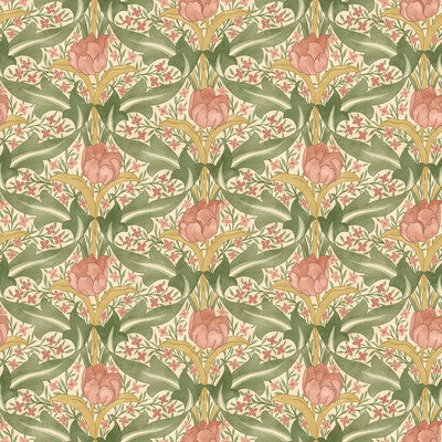 Tulip & Jasmine - Blush Pink By G P & J Baker | Original Brantwood Wallpaper |Botanical & Floral  Wallcovering