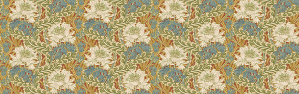 Brantwood - Red/Green Red By G P & J Baker | Original Brantwood Wallcovering |Botanical & Floral  Wallcovering