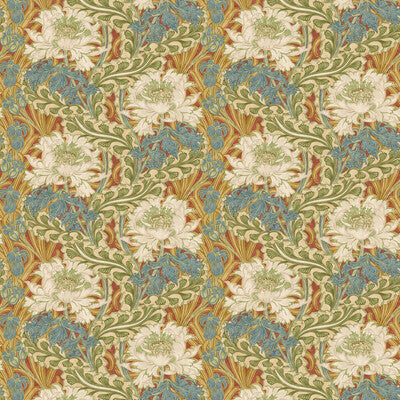 Brantwood - Red/Green Red By G P & J Baker | Original Brantwood Wallcovering |Botanical & Floral  Wallcovering