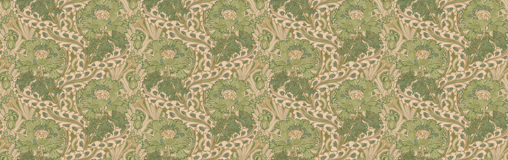 Brantwood - Green By G P & J Baker | Original Brantwood Wallcovering |Botanical & Floral Wallcovering