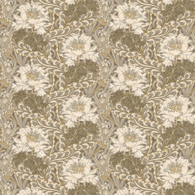 Brantwood - Woodsmoke Beige By G P & J Baker | Original Brantwood Wallcovering |Botanical & Floral  Wallcovering